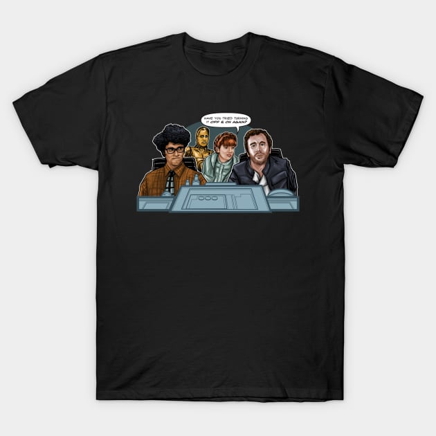 IT Crowd Wars T-Shirt by PatrickScullin